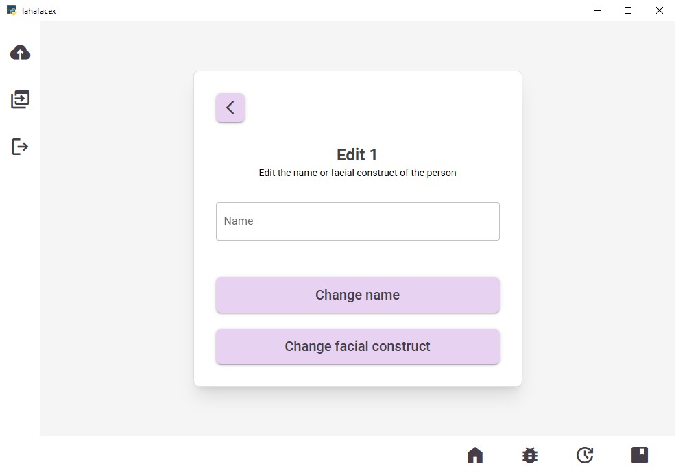 page on which the manager can edit name and/or construct or shift